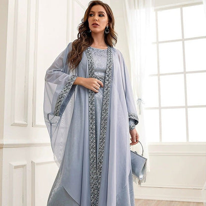 Dubai Arab Abaya Embroidery Set - nova boutique