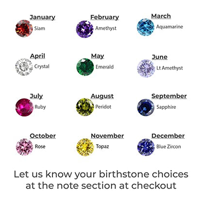 Mom Necklace With Kids Names Birthstones - nova boutique