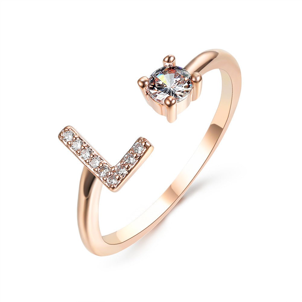 new design Letter Ring Fashion Jewelry - nova boutique