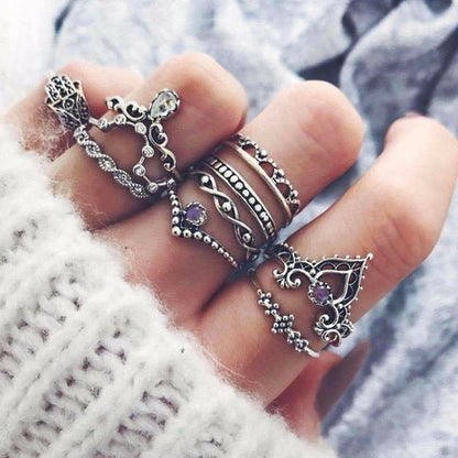 Vintage Stackable Ring Set - nova boutique