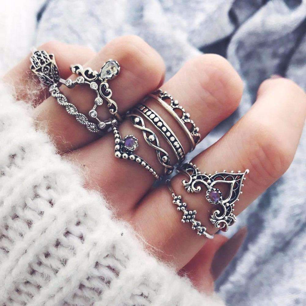 Vintage Stackable Ring Set - nova boutique