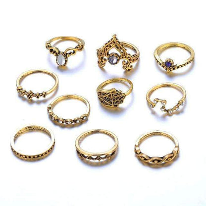 Vintage Stackable Ring Set - nova boutique
