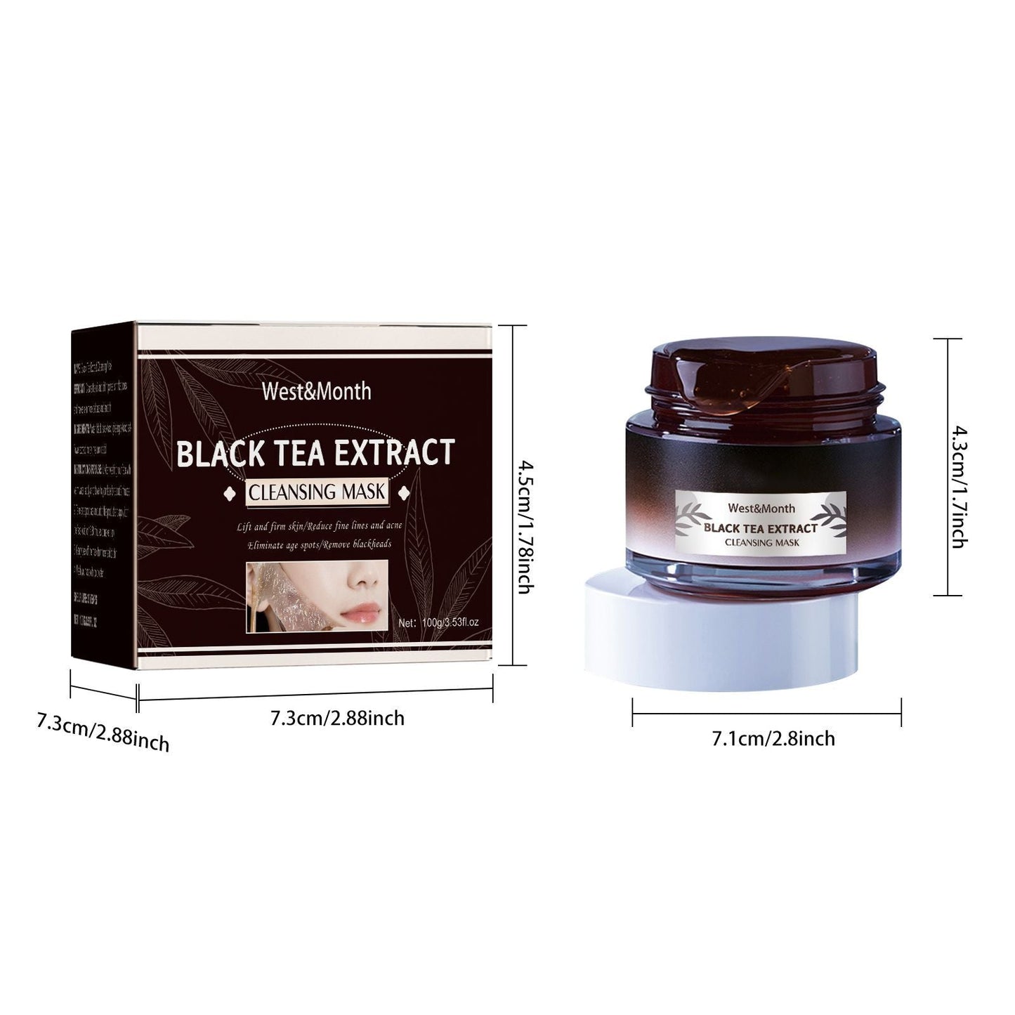 West&Month Black Tea Mask For Deep Cleansing - nova boutique