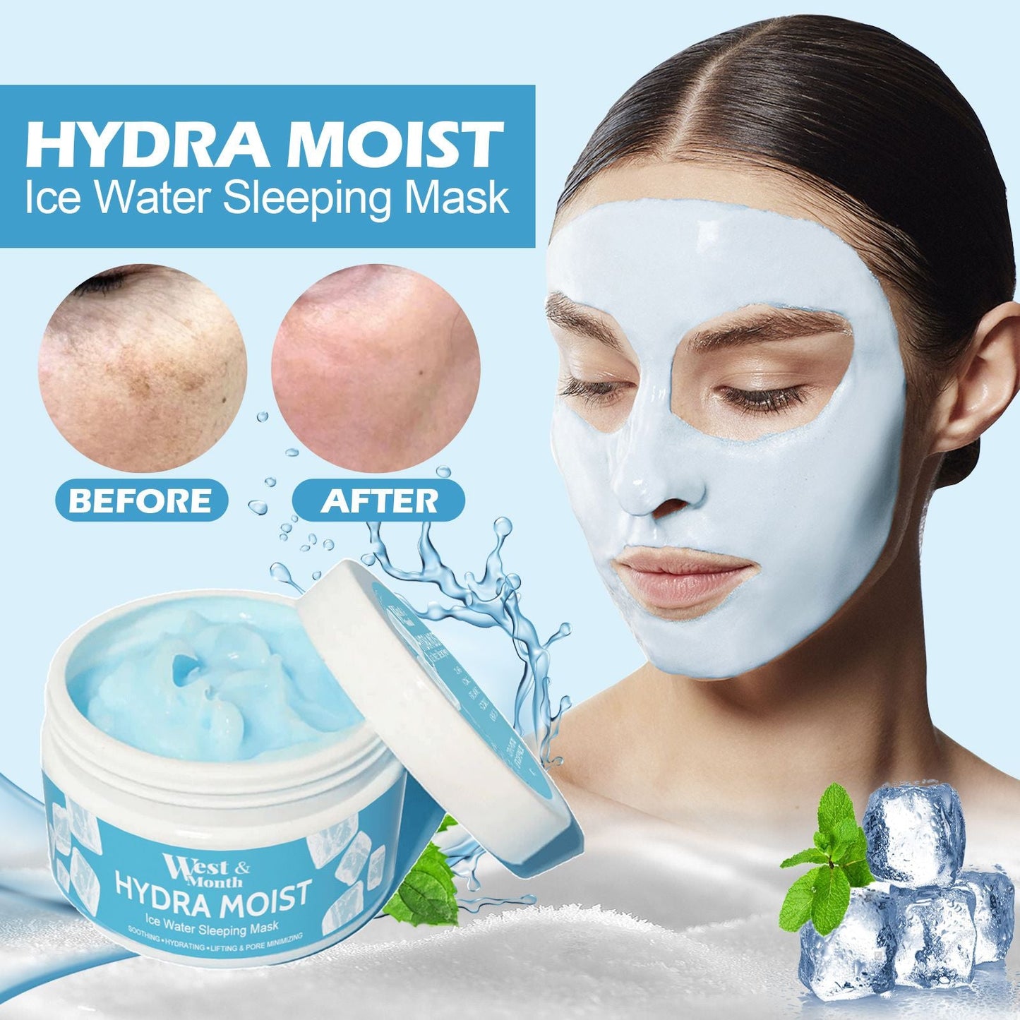 West&Month Radiant Sleep Facial Mask Deep Cleaning - nova boutique