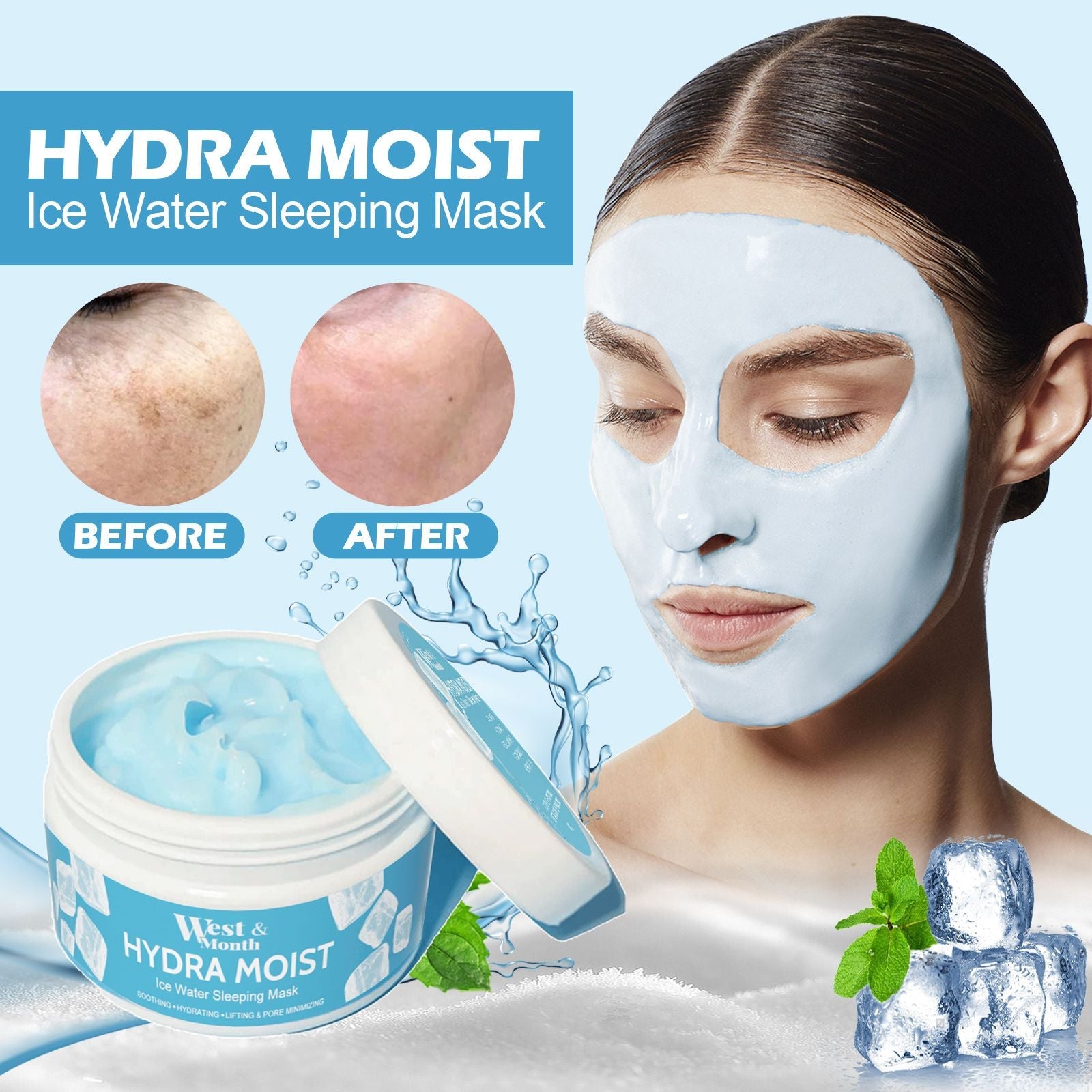 West&Month Radiant Sleep Facial Mask Deep Cleaning - nova boutique