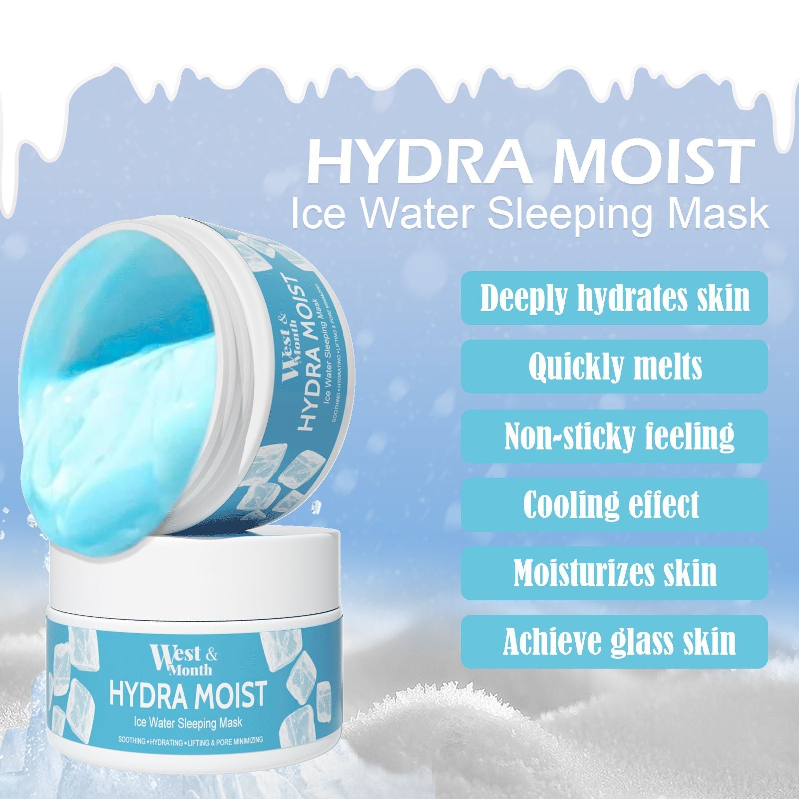 West&Month Radiant Sleep Facial Mask Deep Cleaning - nova boutique